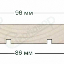 Вагонка Ольха черная "А" 12,5х96(86)х2300 (по 10) 