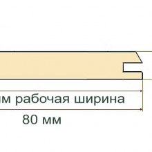 Вагонка АВ 12,5х 80х4000 хвоя 