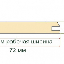 Вагонка АВ 12,5х 72х3000 хвоя 