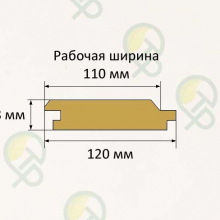 Имитация бруса АВ 18х120х6000 (Карел. профиль, хвоя) 
