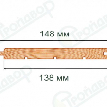 Вагонка Лиственница Штиль 14х148(138)х3000 ВС 