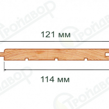 Вагонка Штиль С 14х121х2400 хвоя 
