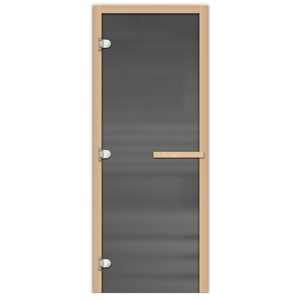 Дверь 1935х620 (2,0х0,7) стекло ГРАФИТ матовое 8 мм. левая