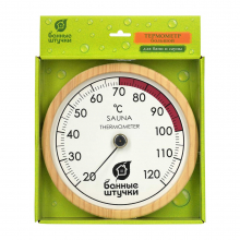 Термометр, Большой Размер, для бани и сауны "Банные штучки" 