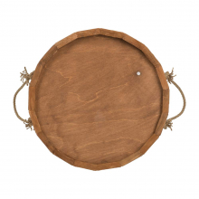 Шайка 10 л (термо) с латунным обручем, пласт. вставкой, липа, "Банные штучки" 