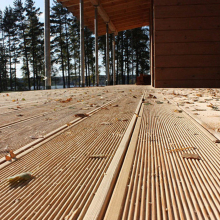 Террасная доска Лиственница 28х148х4000 С Вельвет 